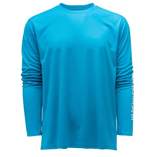 Grundéns Funkční UV Triko Tough Sun Crew Azure - XXL