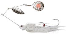 Savage Gear Třpytka Da Bush Spinnerbait Sinking White Silver - 21 cm 55 g