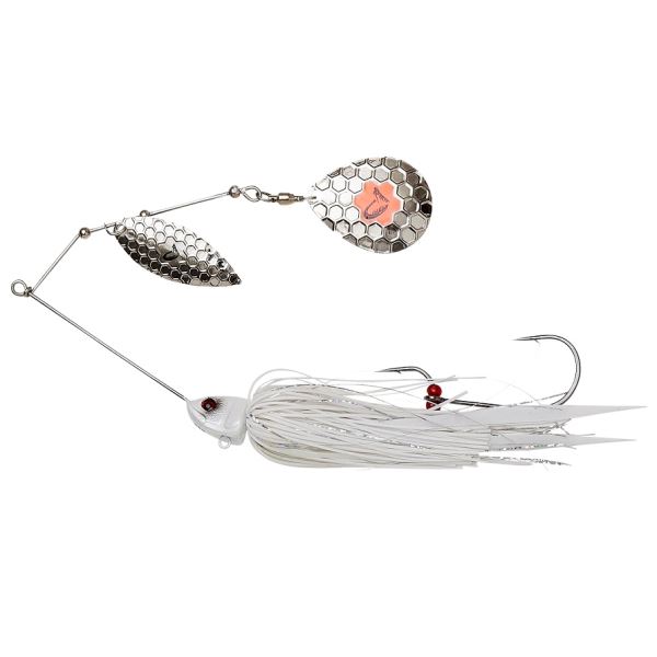 Savage Gear Třpytka Da Bush Spinnerbait Sinking White Silver