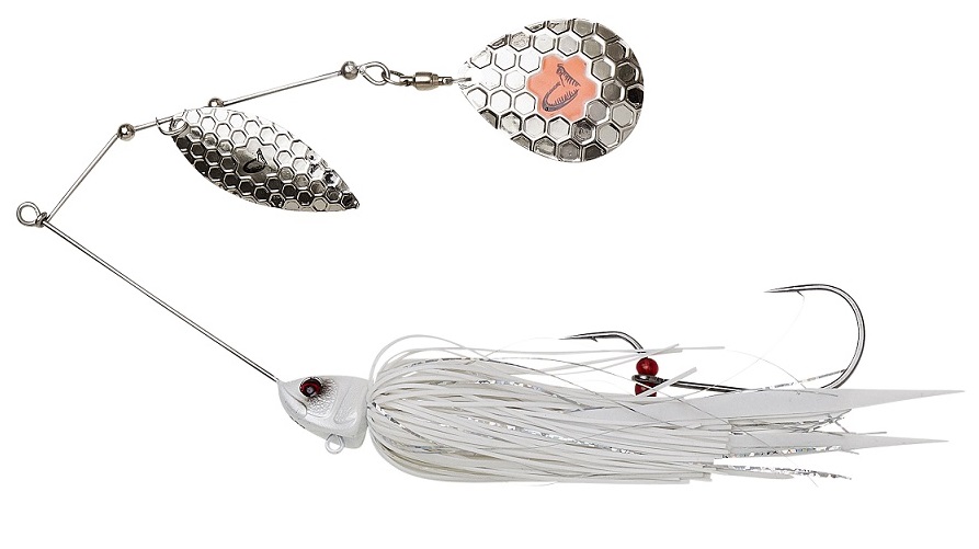 Savage gear třpytka da bush spinnerbait sinking white silver - 16 cm 32 g