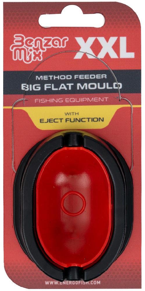 Levně Benzar formička s tlačítkem method feeder big flat xxl