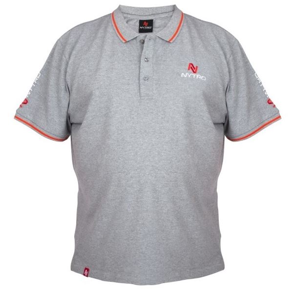 Nytro Tričko Light Marl Grey Polo Shirt