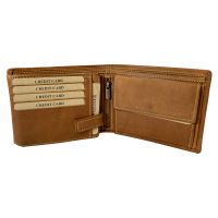 Kožená Rybářská Peněženka Kapr - Hnědá (1)