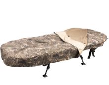 Nash Lehátko Se Spacákem MF60 Indulgence 5 Season Sleep System Compact + Vyhřívaná Vložka Heated Blanket + Přehoz Summer Shroud (12)