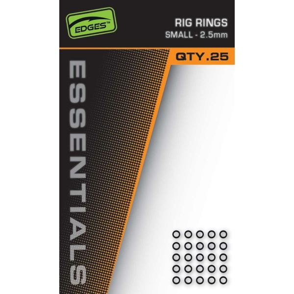 Fox Kroužky Edges Essentials Rig Rings 25 ks