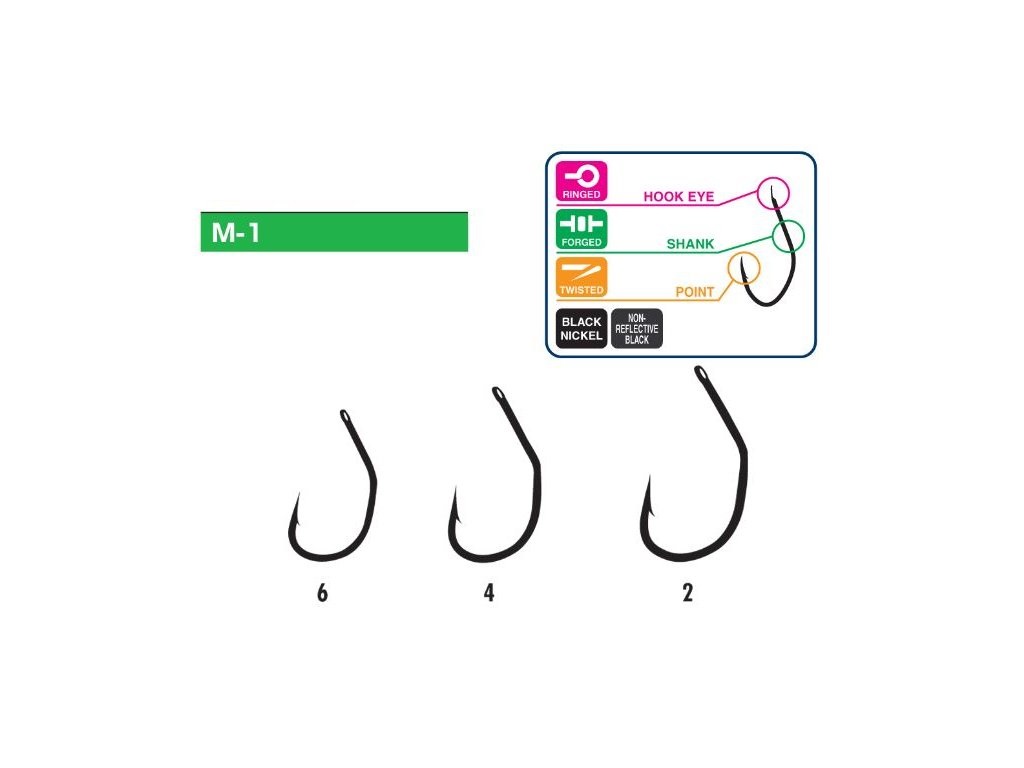 Levně Hayabusa háčky hooks model m1-velikost 4