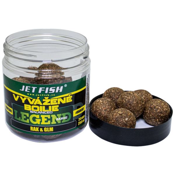 Jet Fish Vyvážené Boilie Legend Range Rak GLM 250 ml