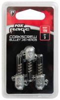 Fox Rage Jigová Hlavička Corkscrew Bullet Jig Heads 3 ks (1)