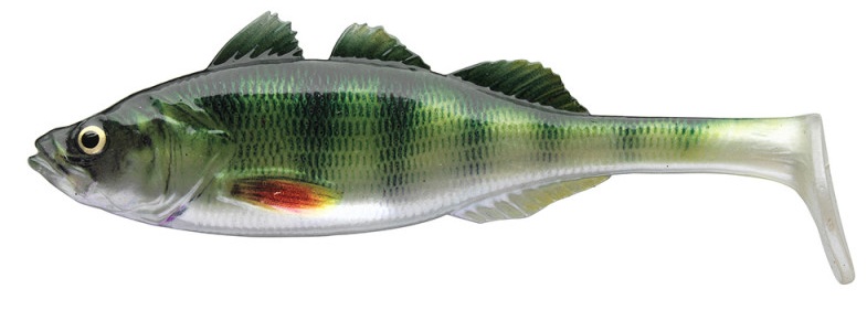 Levně Daiwa gumová nástraha prorex live perch green perch - 7,5 cm 4 g