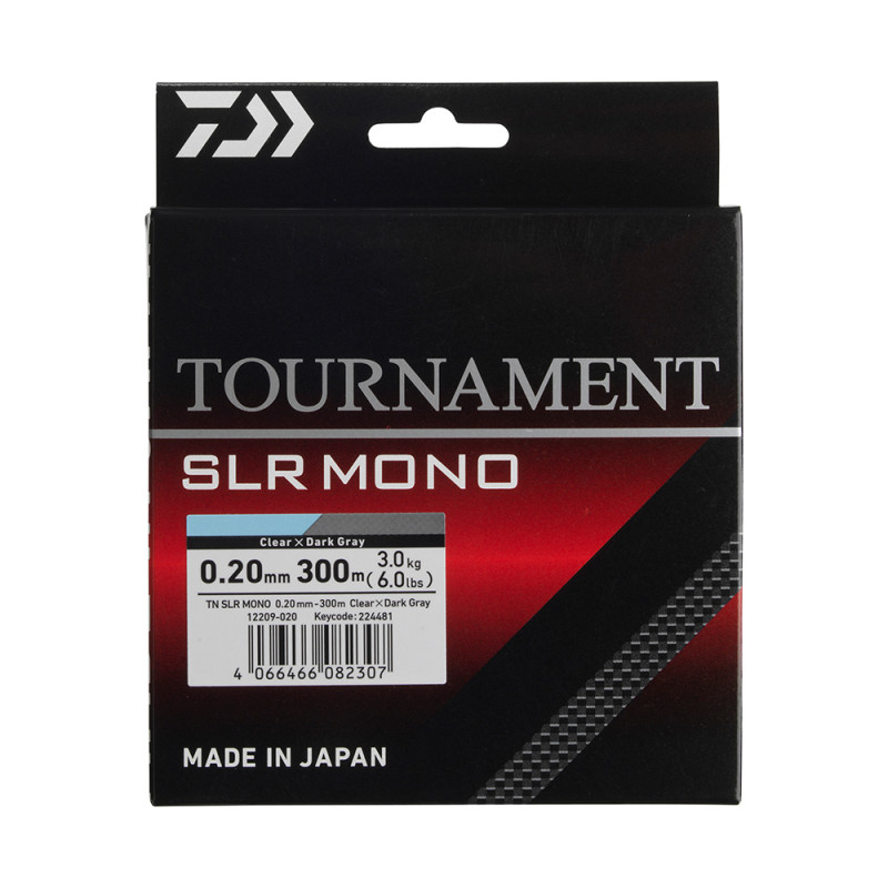 Daiwa vlasec tournament slr mono grey 300 m - 0,26 mm 5 kg