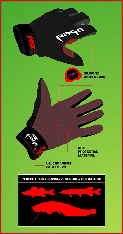 Fox rage rukavice gloves-velikost xxl