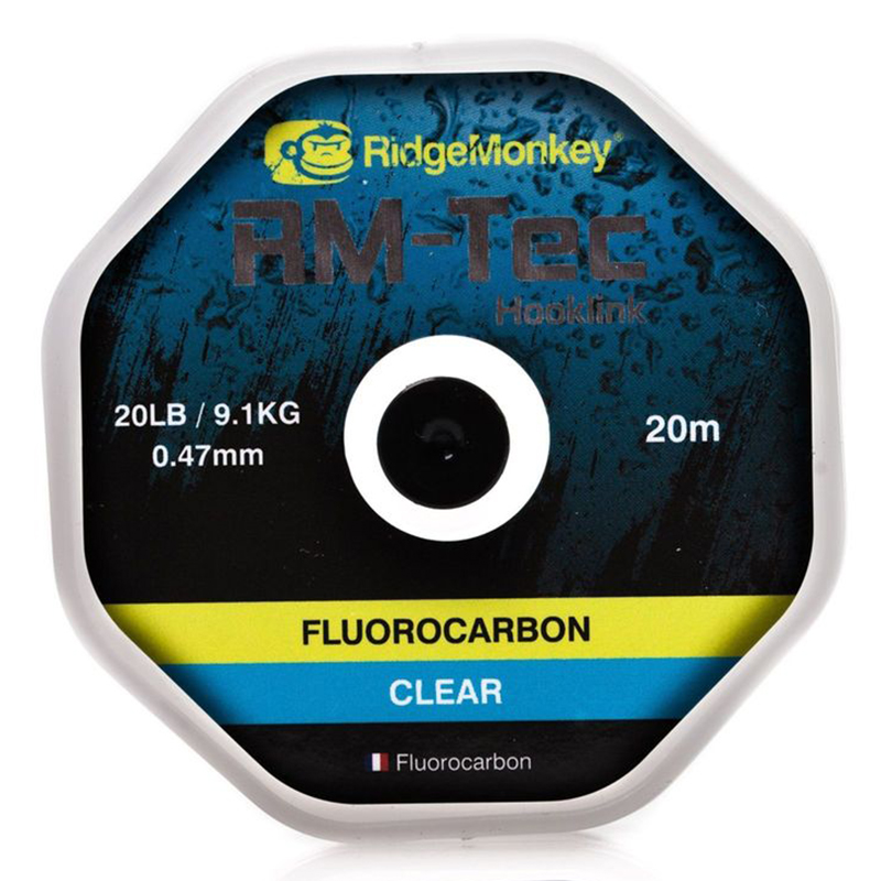 Levně Ridgemonkey tec fluorocarbon-nosnost 20 lb / návin 20 m / barva čirá