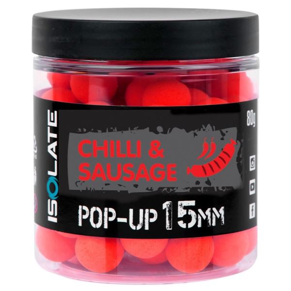 Shimano Plovoucí Boilie Isolate Pop-Up Chilli Sausage Fluo Red