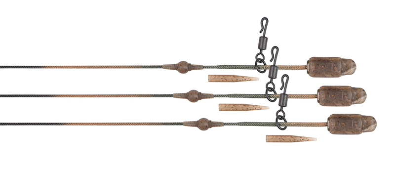 Fox montáž edges leadcore heli-clip rigs camo 3 ks 50 lb