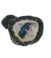 R-SPEKT Dětský Kulich Maxi PomPom Beanie Šedozelený (5)