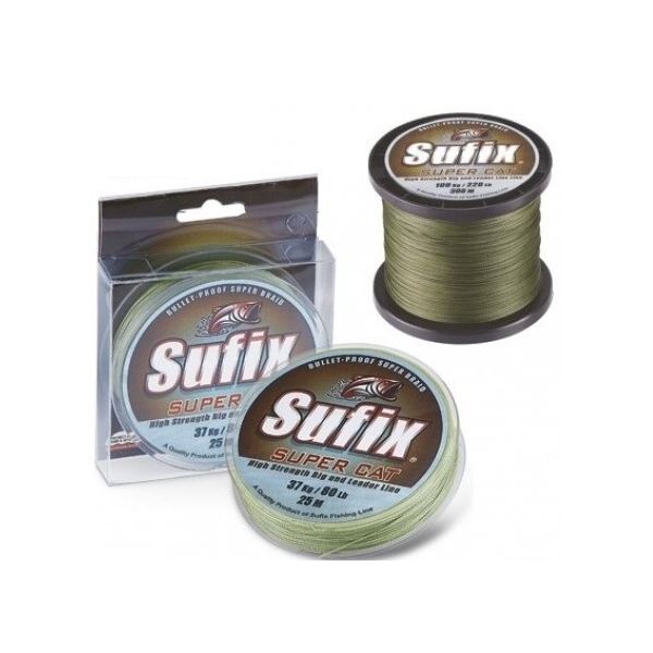 Sufix Splétaná šňůra SUF Super Cat olive green