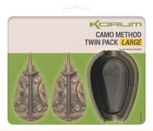 Korum Set Krmítek A Formičky Camo Method Twin Pack - Large