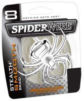 Spiderwire Splétaná šňůra Stealth Smooth 8 průhledná-Průměr 0,06 mm / Nosnost 6,6 kg / Návin 1 m