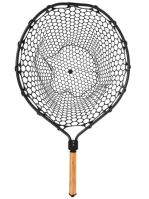 Fencl Muškařský Podběrák King L Natur Se Silikonovou Sítí 49x39 cm (1)