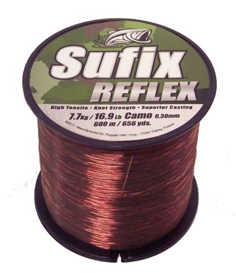 Levně Sufix - rybářský vlasec reflex 600 m camo-průměr 0,25 mm / nosnost 12 lb / 5,5 kg