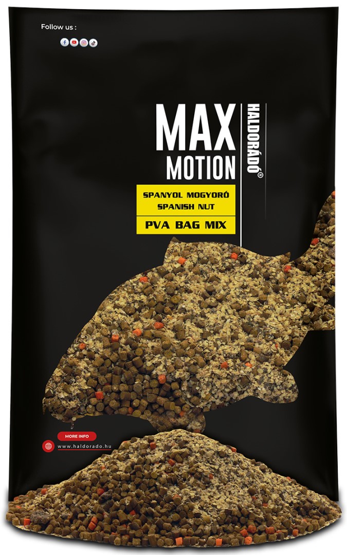 Haldorádó vnadící směs max motion pva bag mix 600 g - španělský ořech