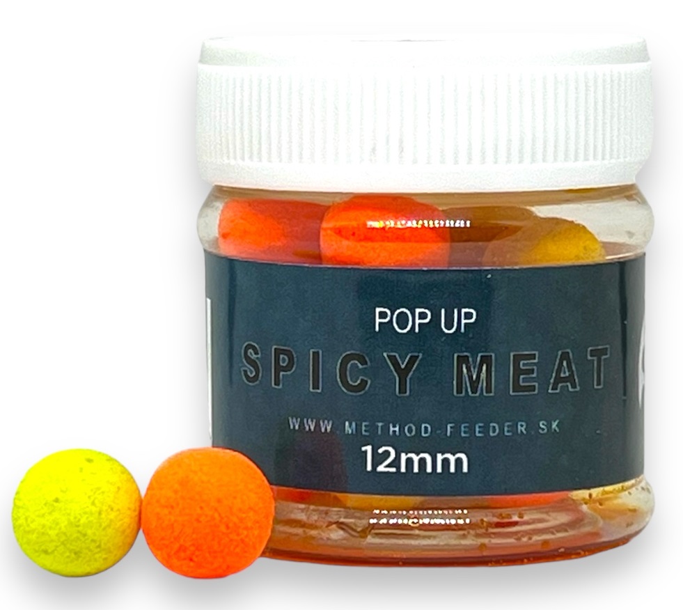 Levně Method feeder fans pop up fluo 12 mm 50 ml - spice meat