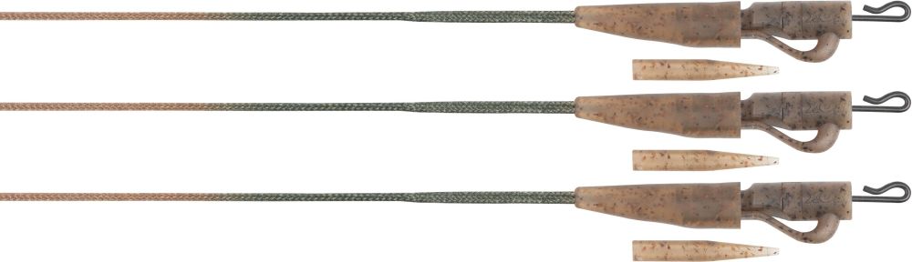 Levně Fox montáž edges camo leadcore lead clip leaders 50 lb 75 cm 3 ks