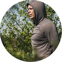 Korda Triko UPF Hooded Top Charcoal - XL