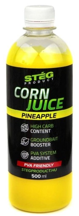 Levně Stég booster corn juice 500 ml - pineapple