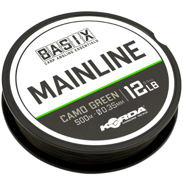 Korda Vlasec Basix Main Line Camo Green 500 m