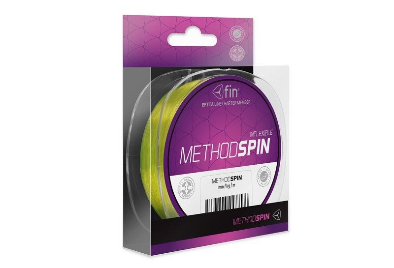 Levně Fin vlasec method spin žlutá 300 m-průměr 0,14 mm / nosnost 4 lb