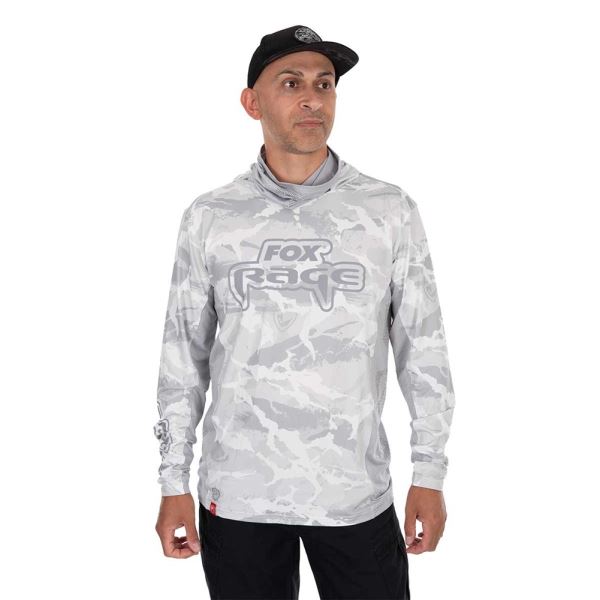 Fox Rage Triko UV Hooded Light Camo Top