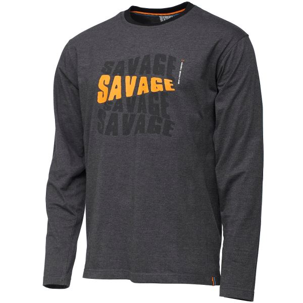 Savage Gear Triko Simply Savage Logo Tee Long Sleeve