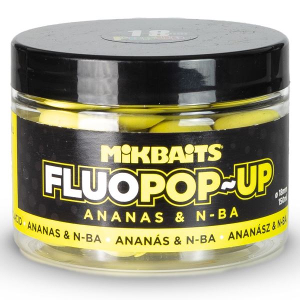 Mikbaits Plovoucí Boilie Fluo Ananas N-BA 150 ml