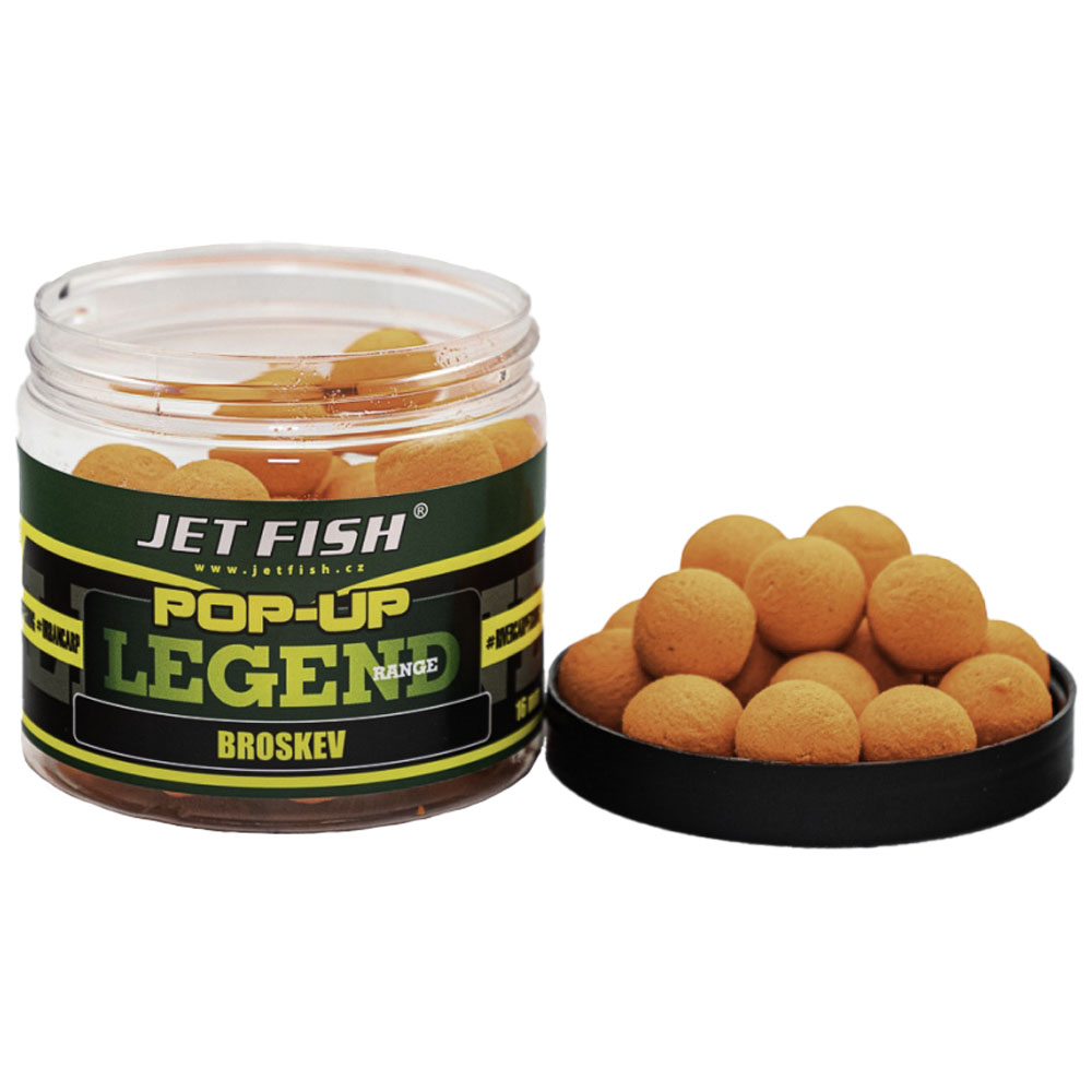 Levně Jet fish pop up legend range broskev - 80 g 20 mm