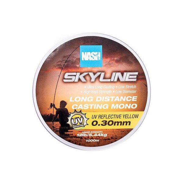 Nash Vlasec Skyline Mono UV Yellow 1000 m