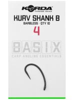 Korda Háčky Basix Kurv Shank Barbless - 4
