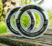 Avid Carp Šokový Vlasec Outline Camo Mono Snag Leader 100 m (1)