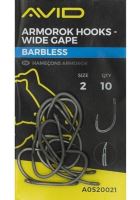 Avid Carp Háčky Armorok Hooks Wide Gape Barbless - 4