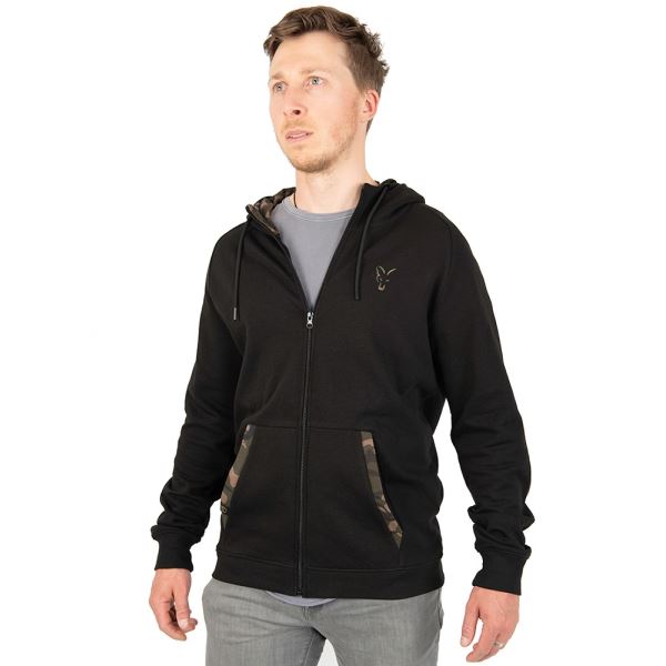 Fox Mikina LW Black Camo Print Zip Hoody