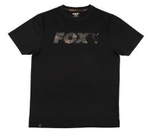 Fox Triko Black Camo Chest Print T-Shirt - M