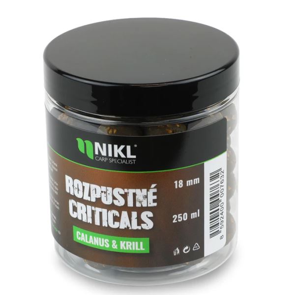 Nikl Rozpustné Criticals Boilie Calanus & Krill 250 ml