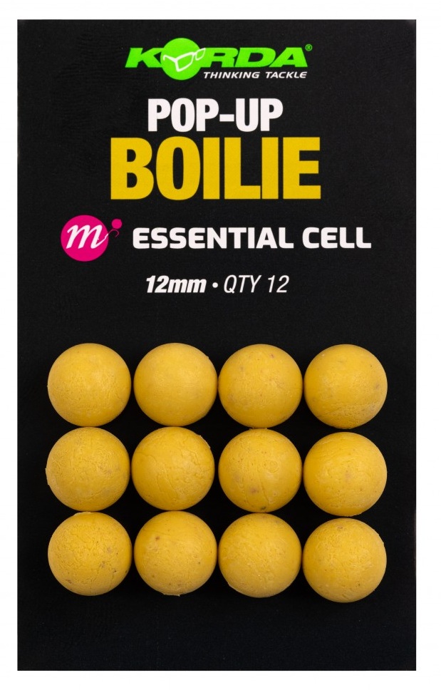 Korda umělé boilie pop up boilie essential cell - 12 mm 12 ks