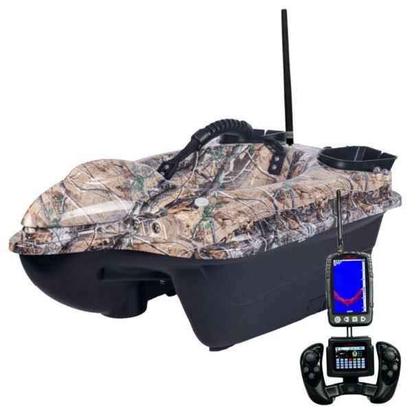 Boatman Zavážecí Lodička Fighter Pro s GPS a Echolotem Camo