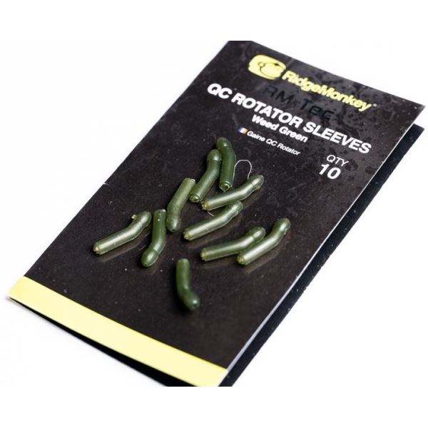 RidgeMonkey Převlek RM-Tec Quick Change Rotator Sleeves 10 ks Weedy Green