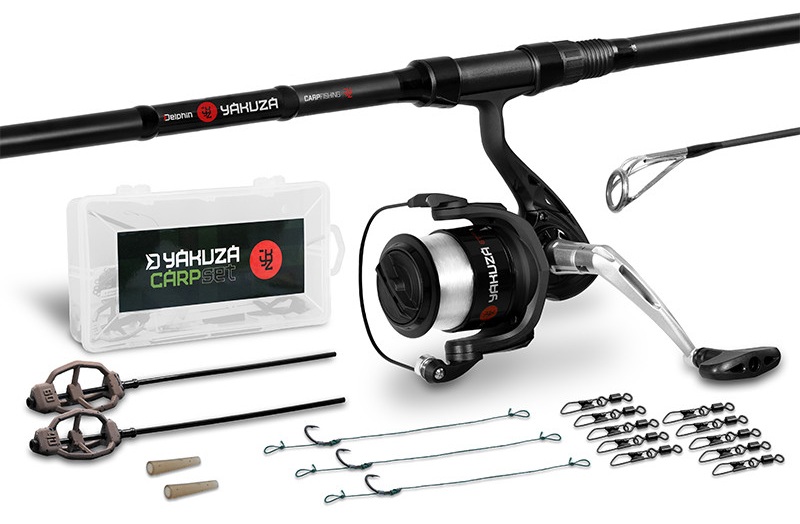 Delphin kapra?sk� set yakuza prut 3,6 m 3 lb 3-d�l + navij�k 6t + p?�slu?enstv�