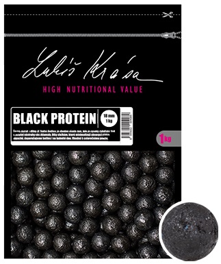 Levně Lk baits boilie lukáš krása black protein-1 kg 20 mm