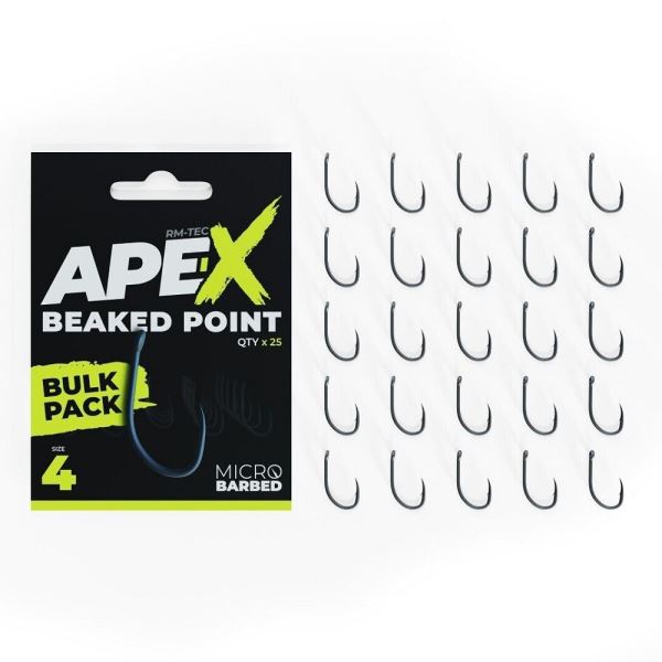 RidgeMonkey Háčky Ape-X Beaked Point Barbed Bulk Pack 25 ks