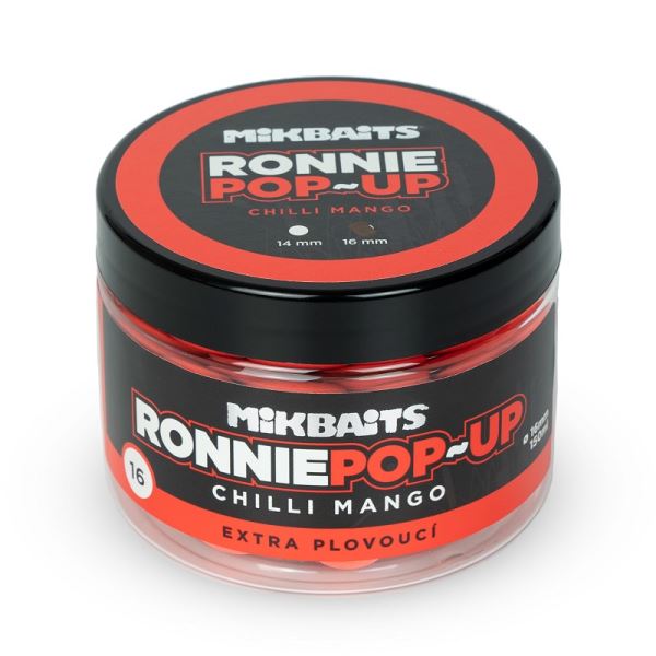 Mikbaits Plovoucí Boilie Ronnie Chilli Mango 150 ml