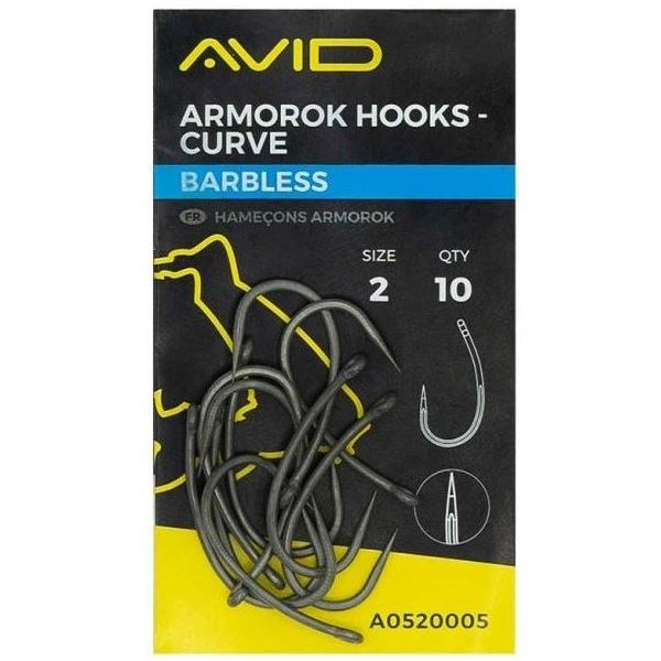 Avid Carp Háčky Armorok Hooks Curve Barbless